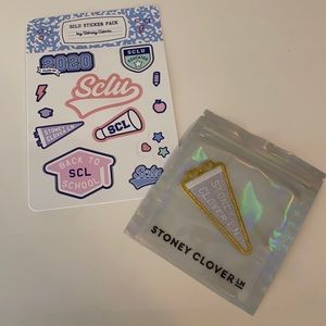 Stoney Clover Lane University patch and sticker